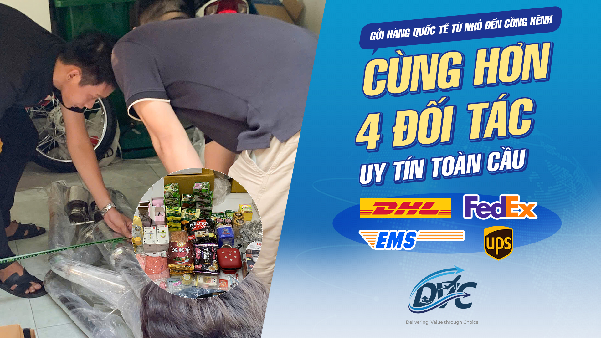 Gửi hàng đi Mỹ, Canada, Úc, Nhật Hàng tại DVC Logistics